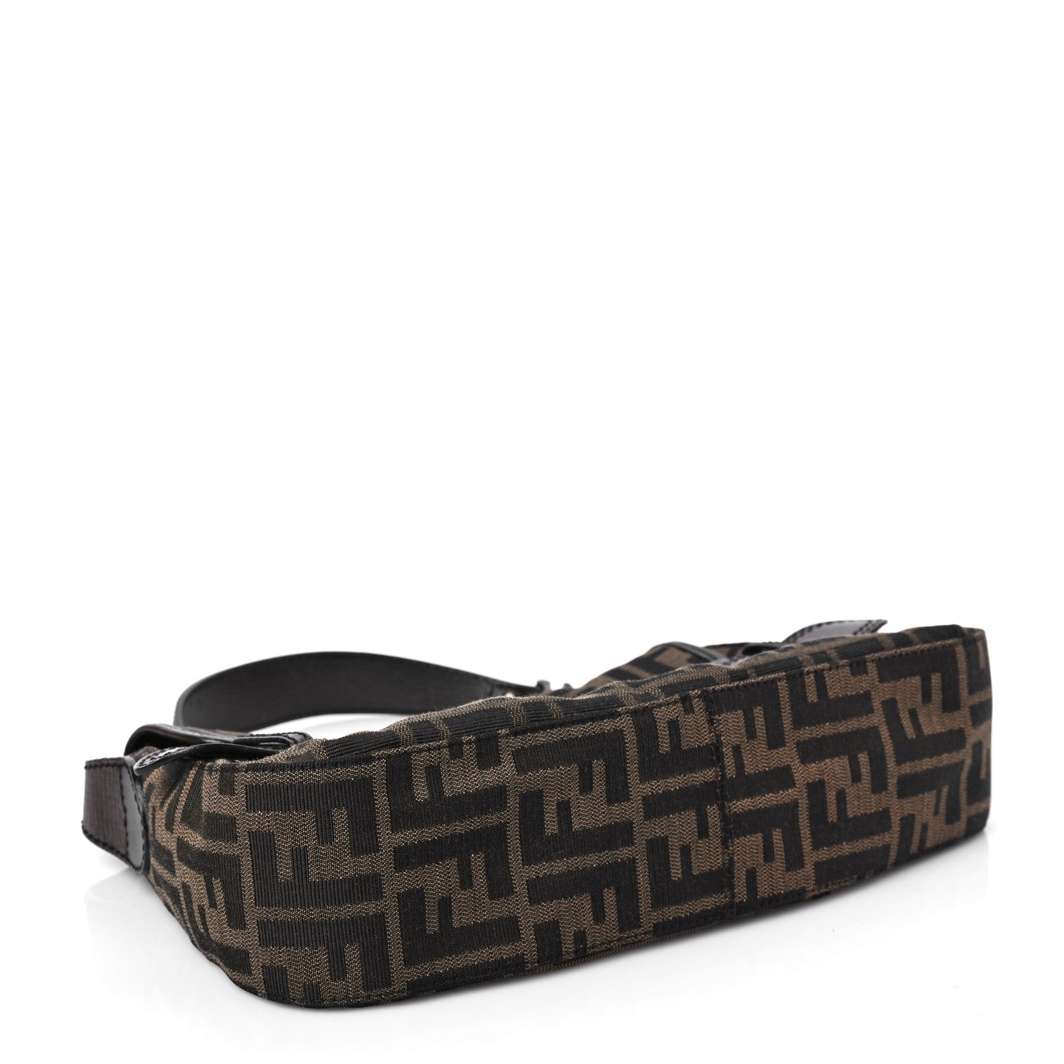 Fendi Zucca B Bis Flap Bag Tobacco Castagna 3 of 6