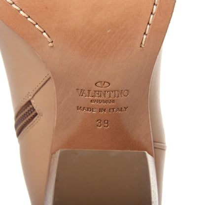 Valentino Garavani Calfskin Embroidered Texan 50mm Cowboy Ankle Boots 39 Naturale 9 of 12