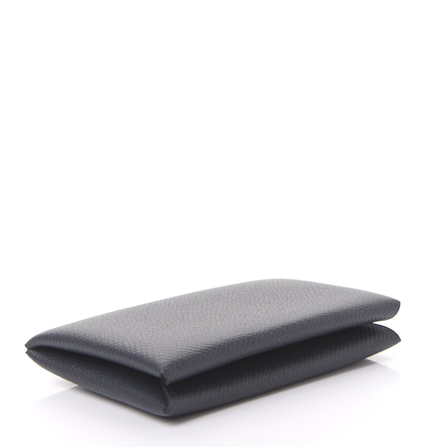 Epsom Verso Calvi Card Case Bleu Indigo Vert Amande