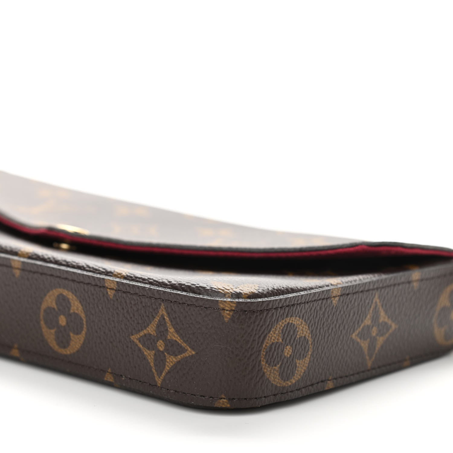 Louis Vuitton Monogram Pochette Felicie Chain Wallet Fuchsia 9 of 9
