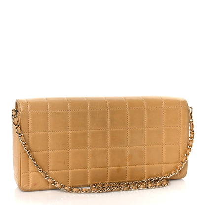 Chanel Lambskin East West Chocolate Bar Flap Beige 3 of 19