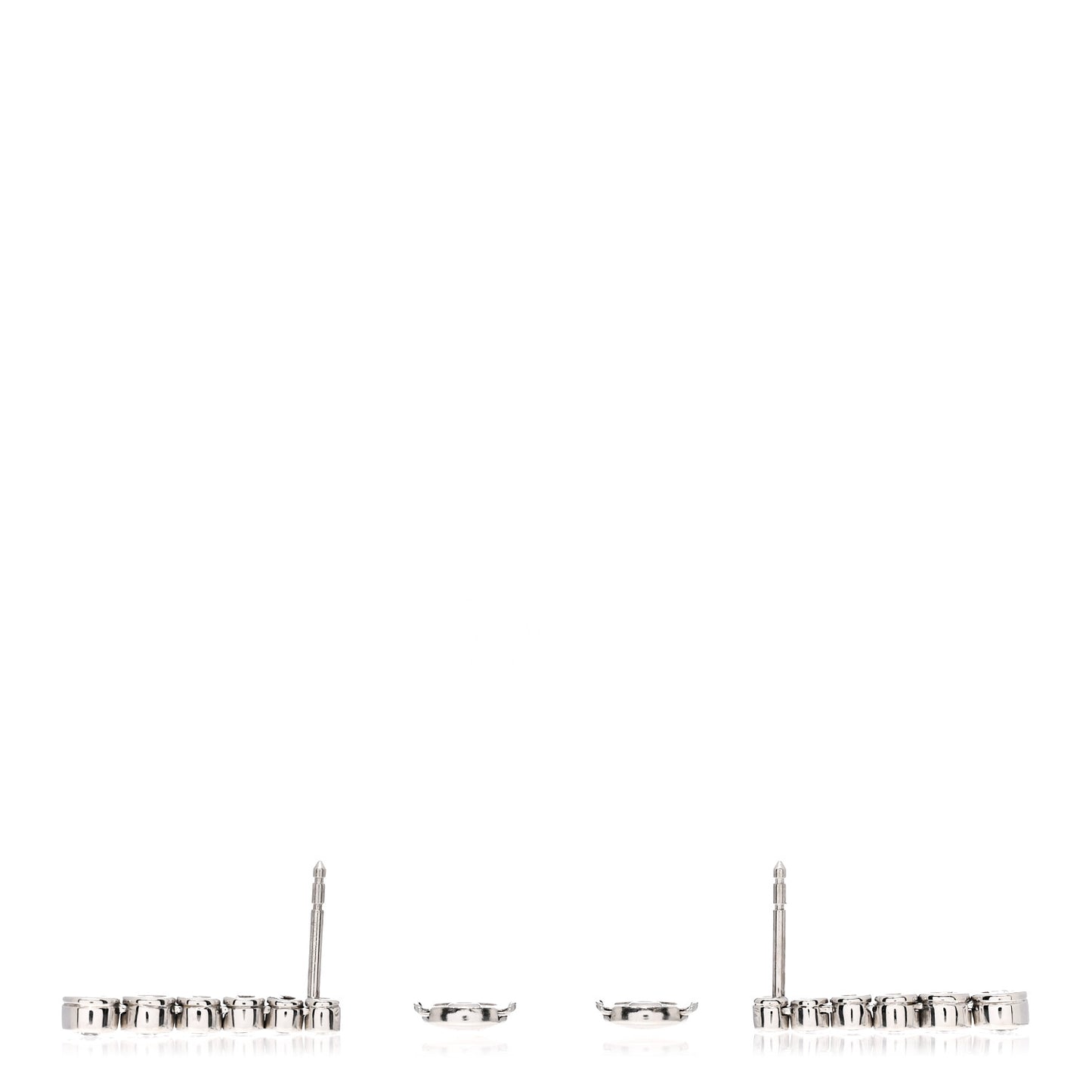 Platinum Diamond Jazz Graduated Drop Earrings