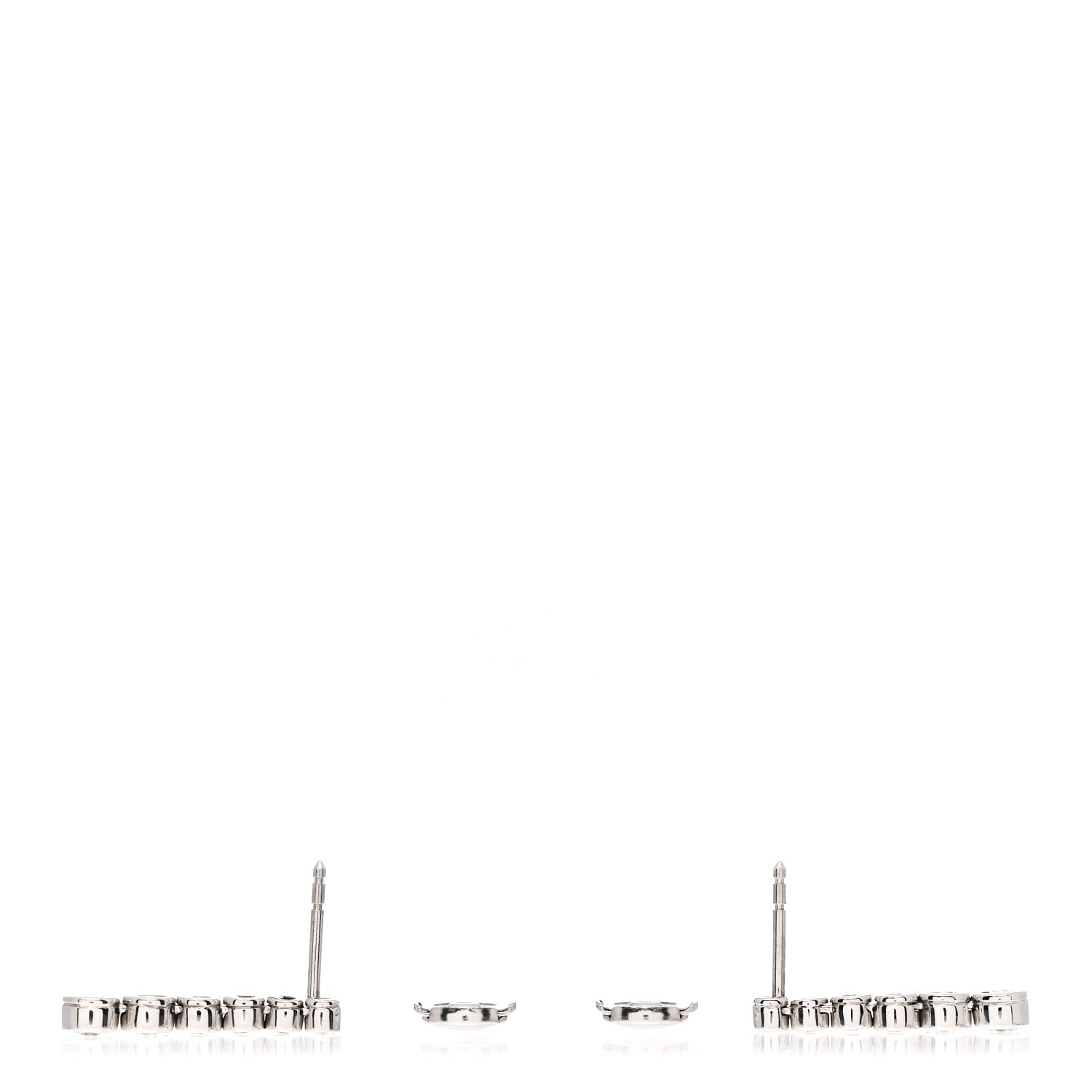 Tiffany Platinum Diamond Jazz Graduated Drop Earrings 3 of 4