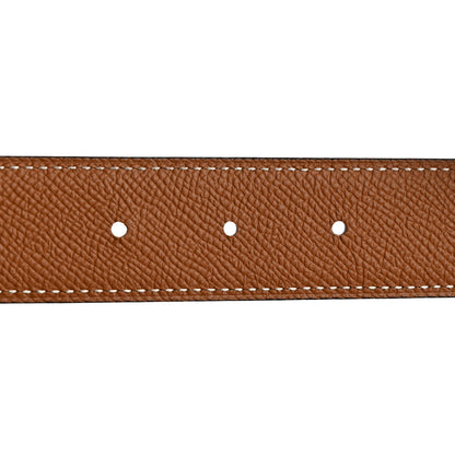 Hermes Epsom 32mm Belt Strap 85 80/32 Rouge H Gold 4 of 7