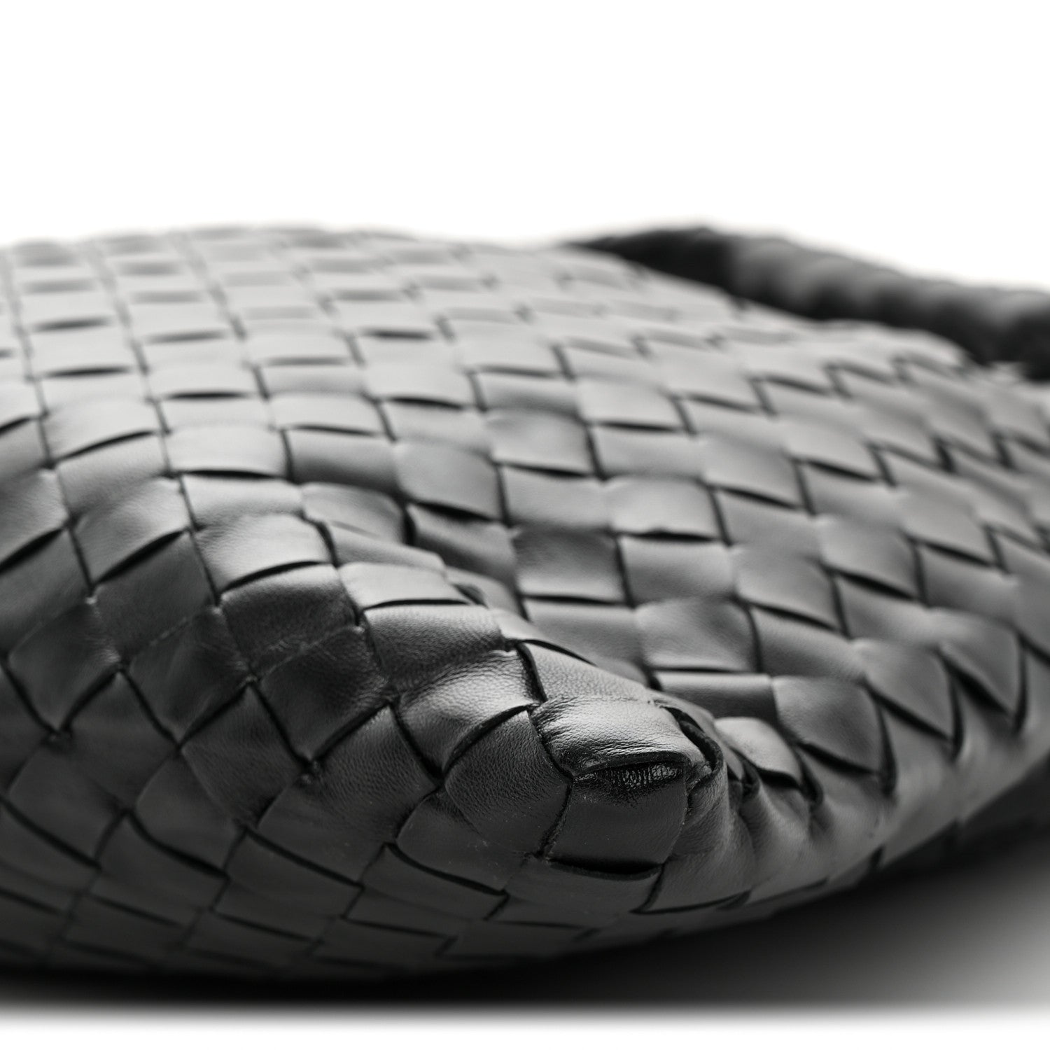 Bottega Veneta Calfskin Intrecciato Small Hop Black 1888514