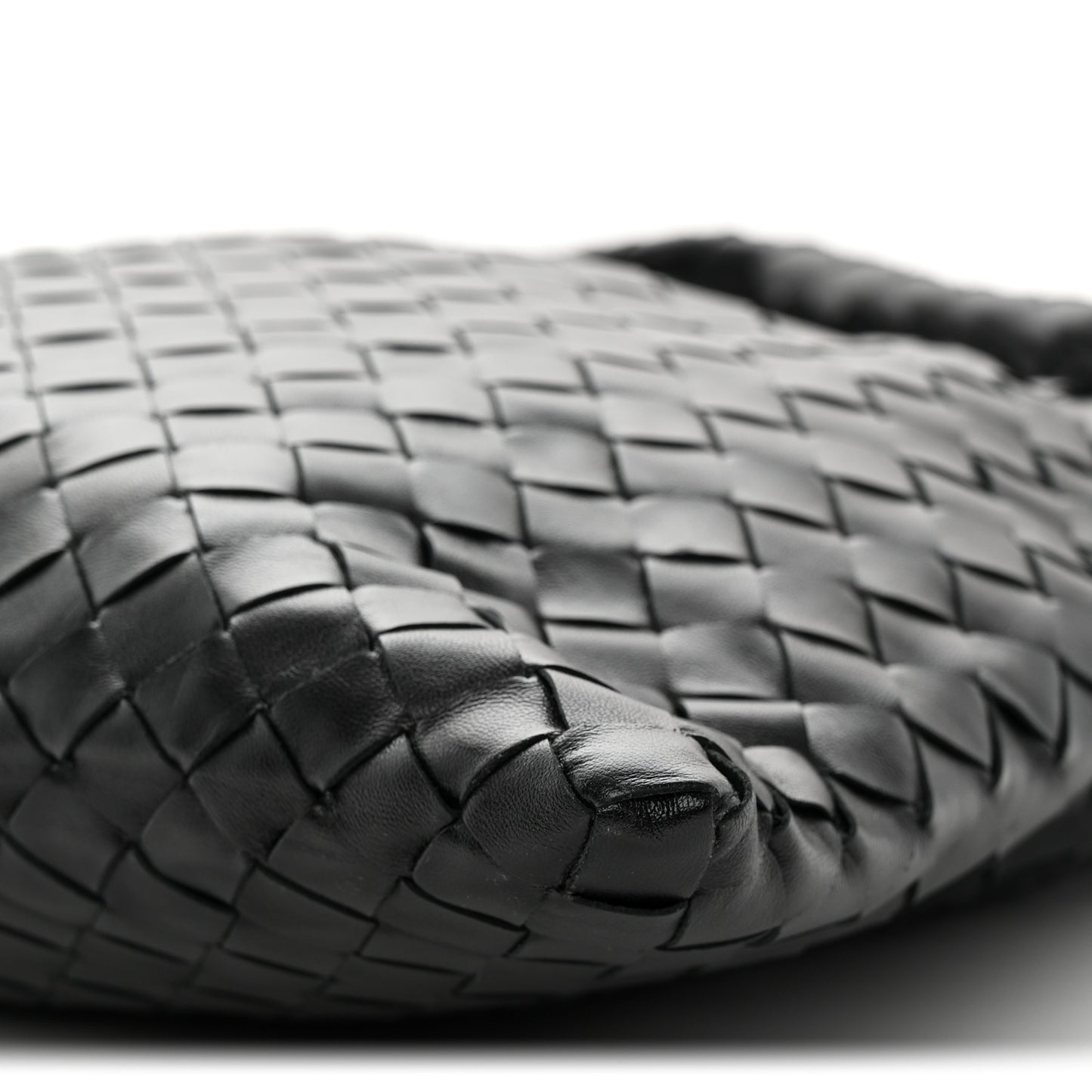Calfskin Intrecciato Small Hop Black