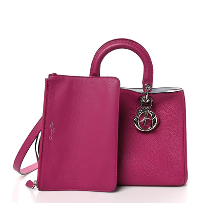 Christian Dior Calfskin Medium Diorissimo Bag Fuchsia 3 of 11