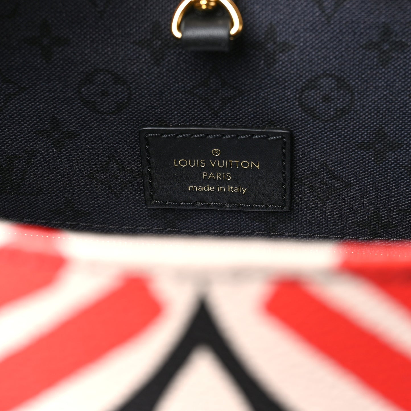 Monogram Giant Crafty Onthego GM Creme Rouge Black