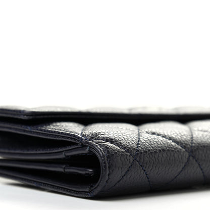 Chanel Caviar Quilted Large Flap Wallet Black 9 of 10