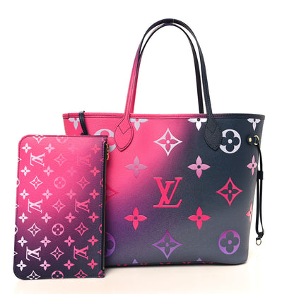 Louis Vuitton Monogram Giant Spring In The City Neverfull MM Midnight Fuchsia 3 of 10
