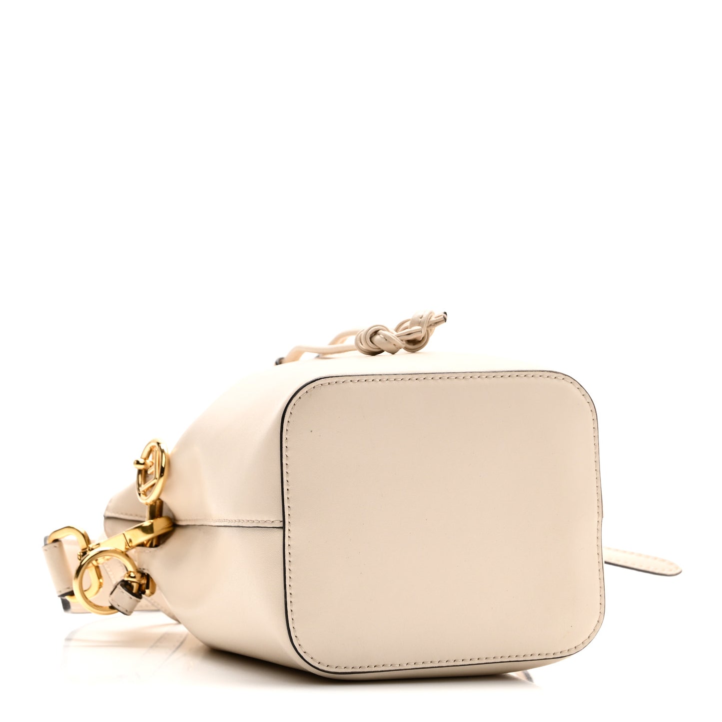 Vitello Cruise F is Fendi Mini Mon Tresor Bucket Bag White Ice