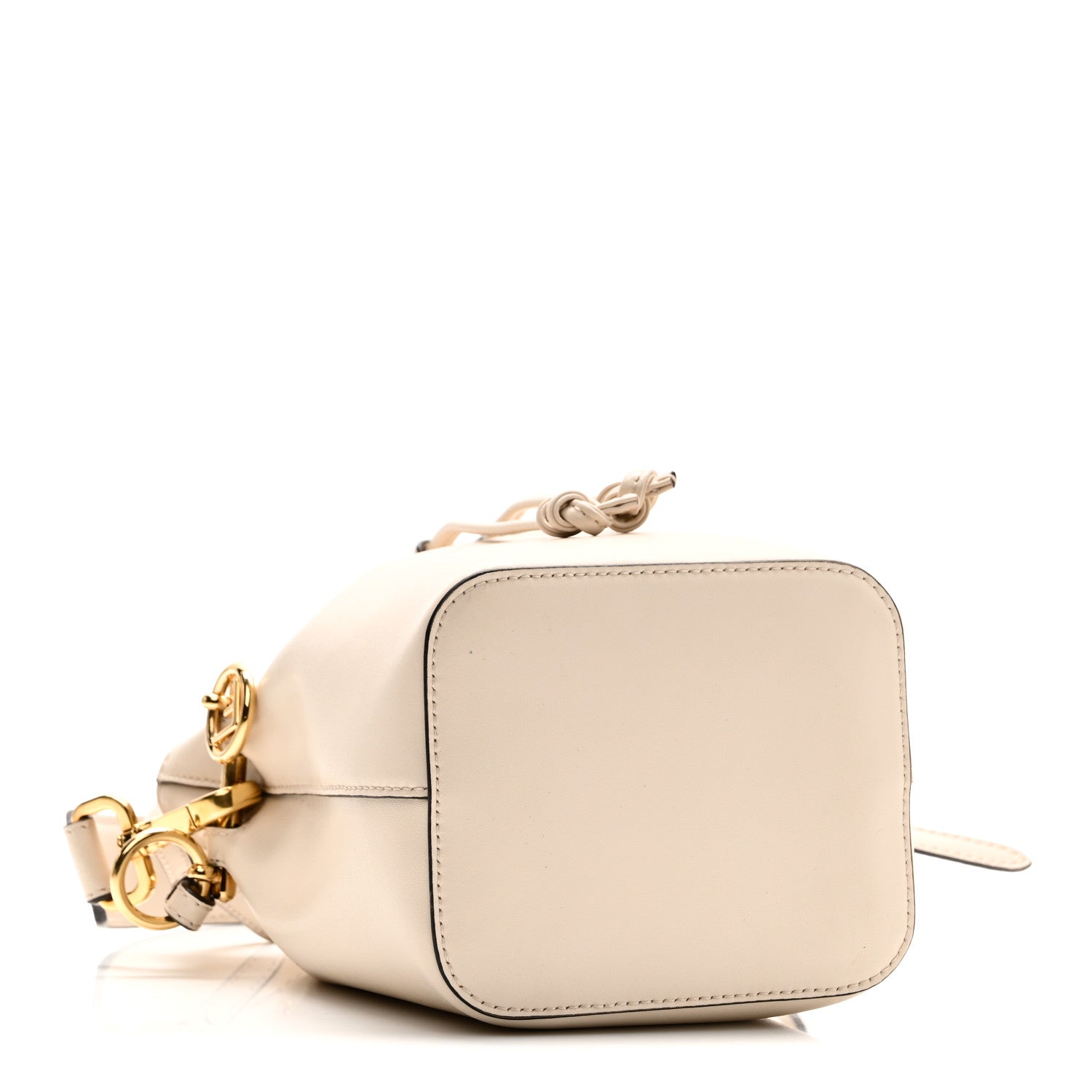 Fendi Vitello Cruise F is Fendi Mini Mon Tresor Bucket Bag White Ice 4 of 10