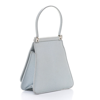 Judith Leiber Lizard Evening Bag Blue 4 of 8