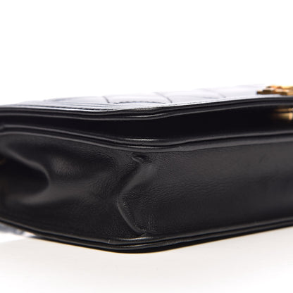 Chanel Lambskin Quilted Boy Wallet On Chain WOC Black 12 of 14