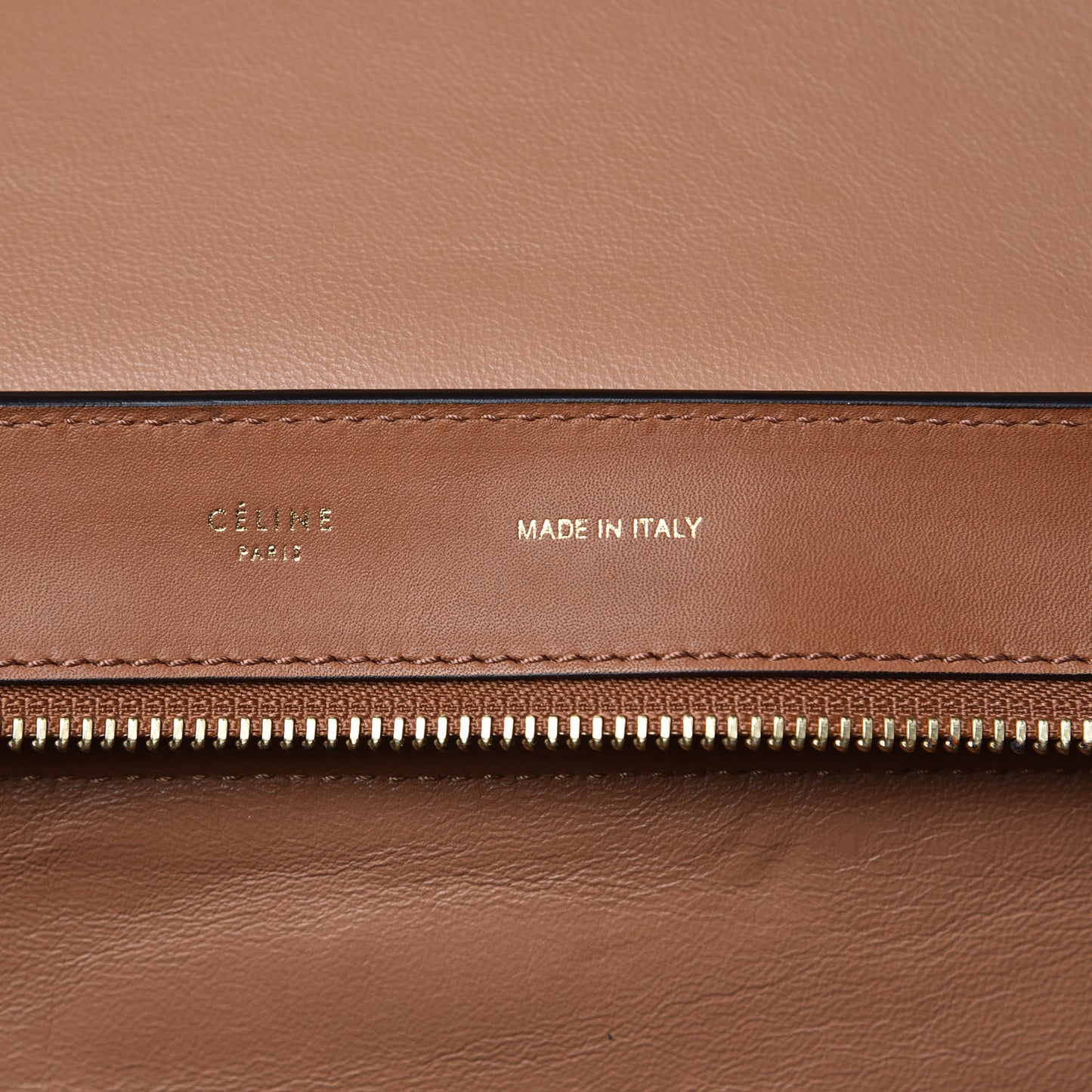 Natural Calfskin Suede Medium Trapeze Tan