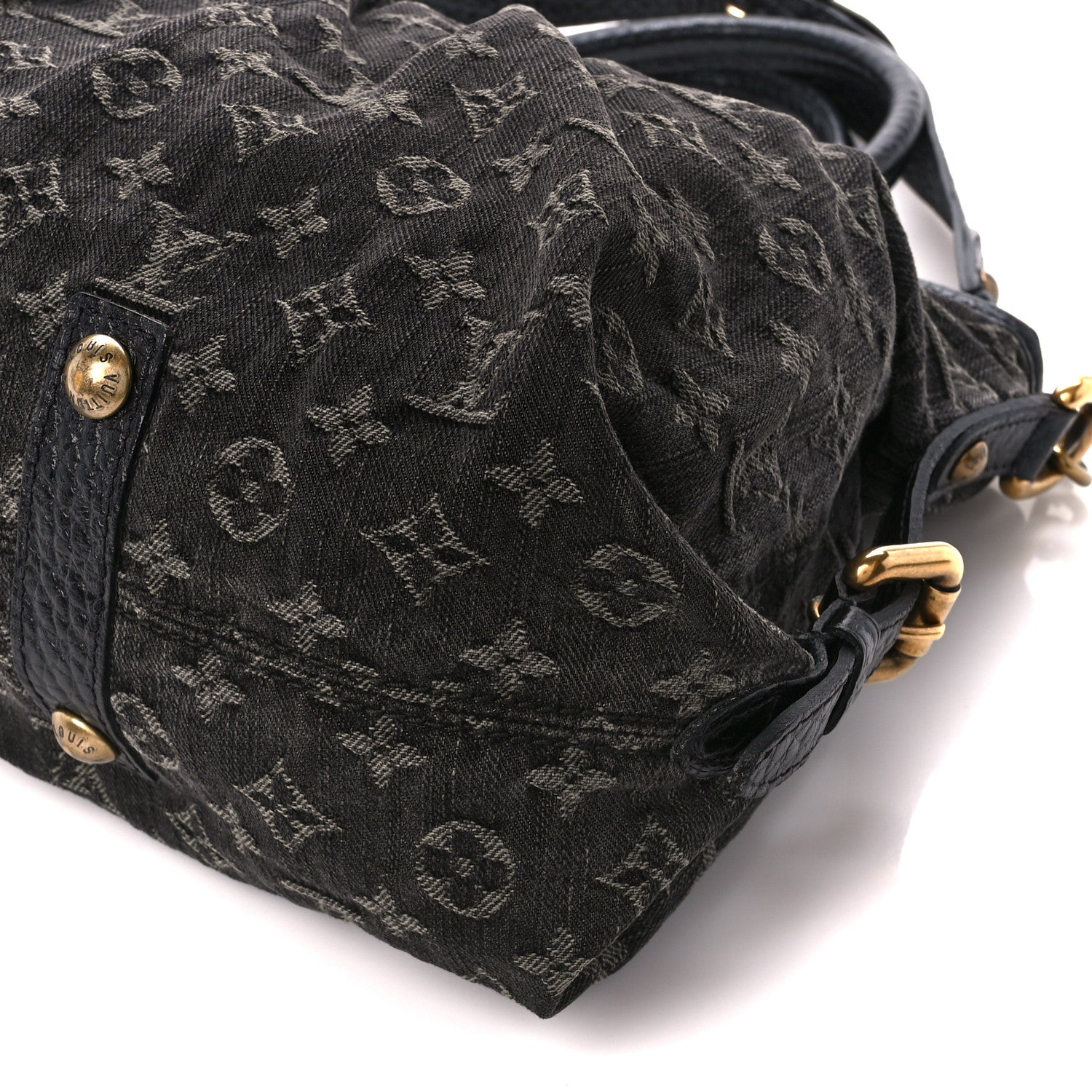 Louis Vuitton Denim Neo Cabby MM Black 9 of 9