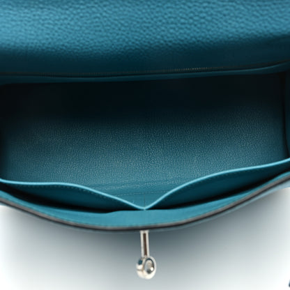 Hermes Togo Kelly Retourne 32 Turquoise 5 of 9