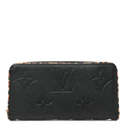 Louis Vuitton Empreinte Monogram Giant Wild At Heart Zippy Wallet Black 1 of 6