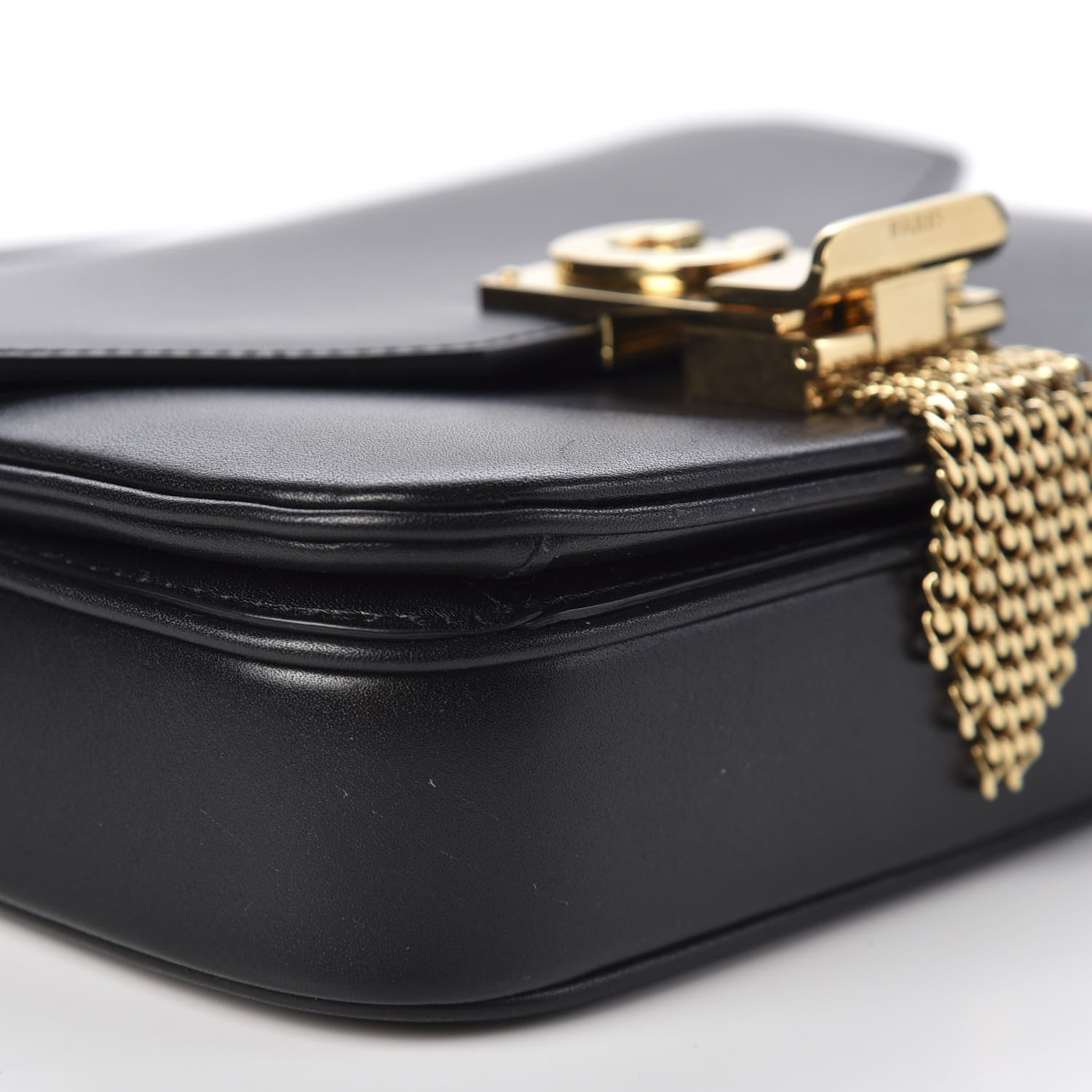 Celine Shiny Calfskin Small Pampille C Bag Black 5 of 9
