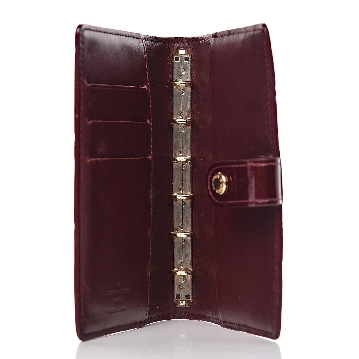 Louis Vuitton Vernis Small Ring Agenda Cover Rouge Fauviste 5 of 10
