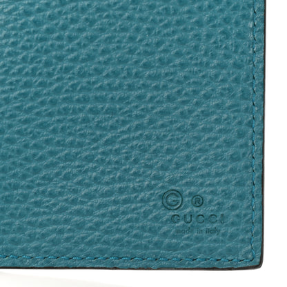 Gucci Dollar Calfskin Interlocking G Continental Wallet Deep Cobalt 7 of 9