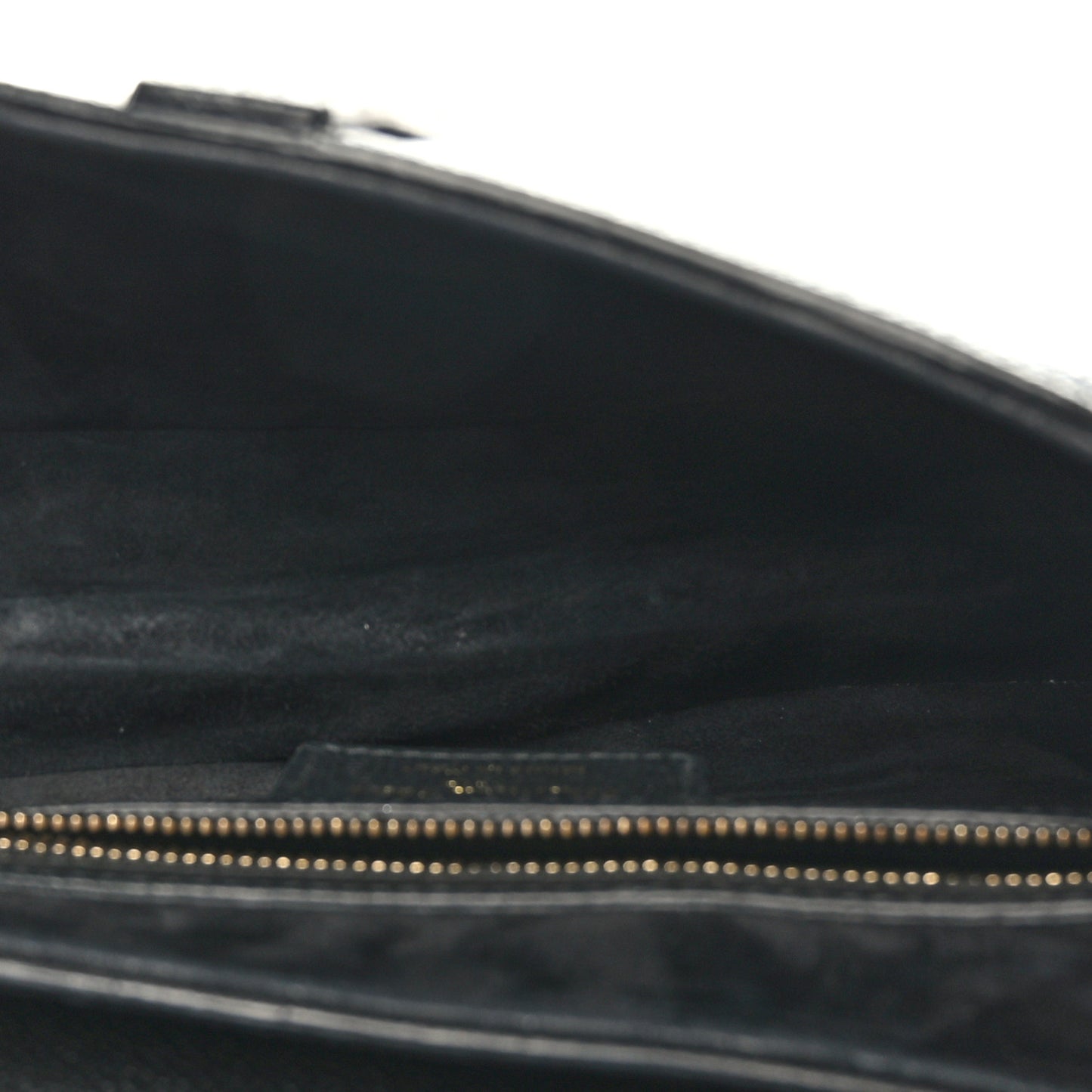 Grained Calfskin Saddle Bag With Strap Black