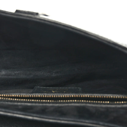 Christian Dior Grained Calfskin Saddle Bag With Strap Black 5 of 9