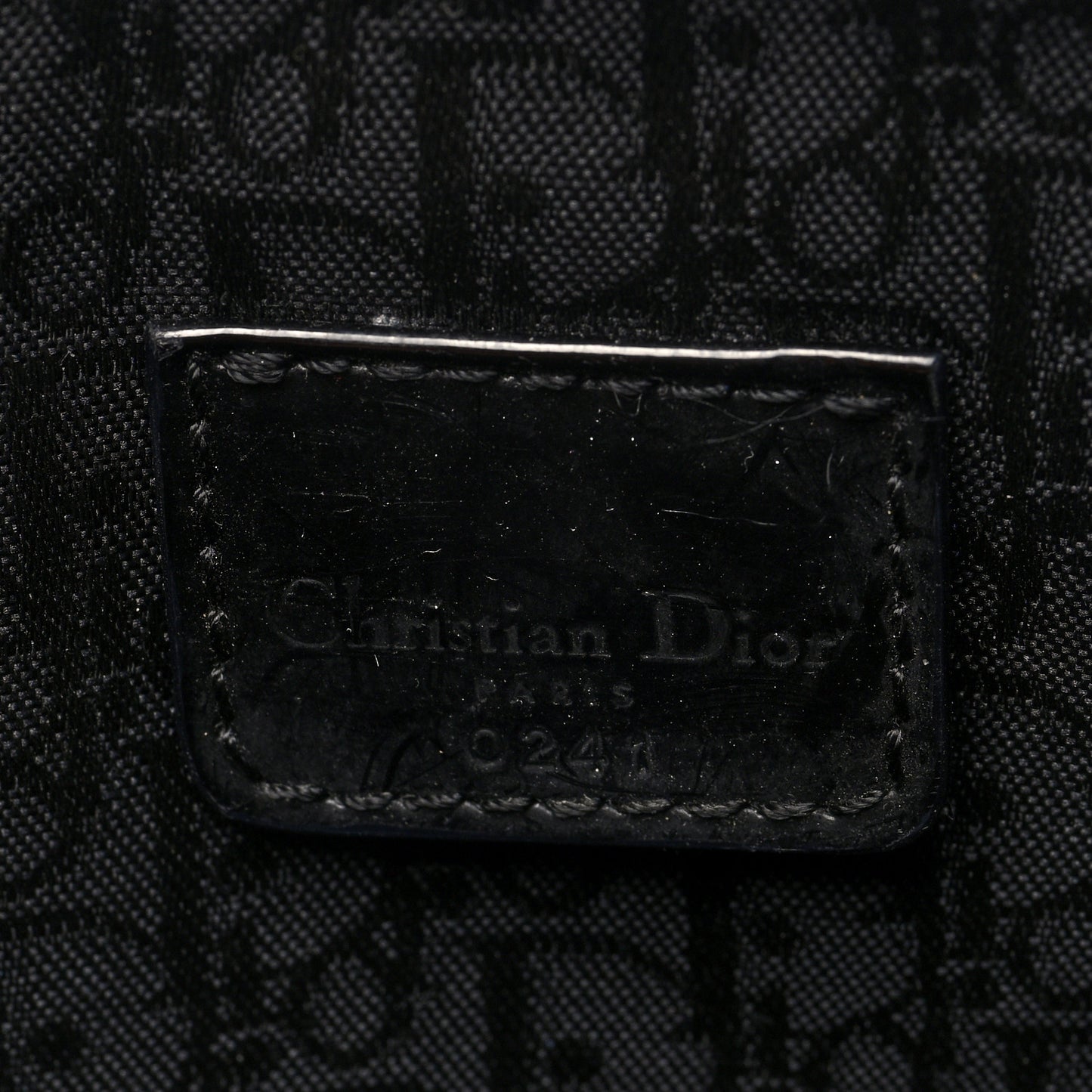 Satin Embroidered Floral Mini Saddle Pochette Bag Black