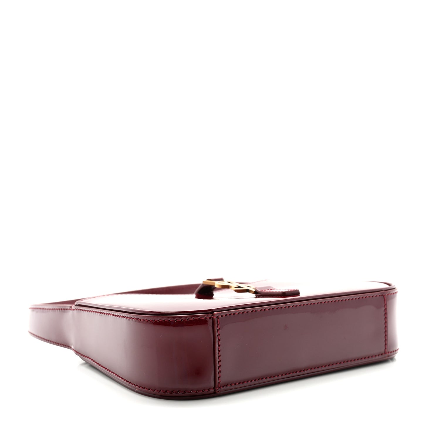 Patent Calfskin Le 5 A 7 Mini Hobo Red Grenat