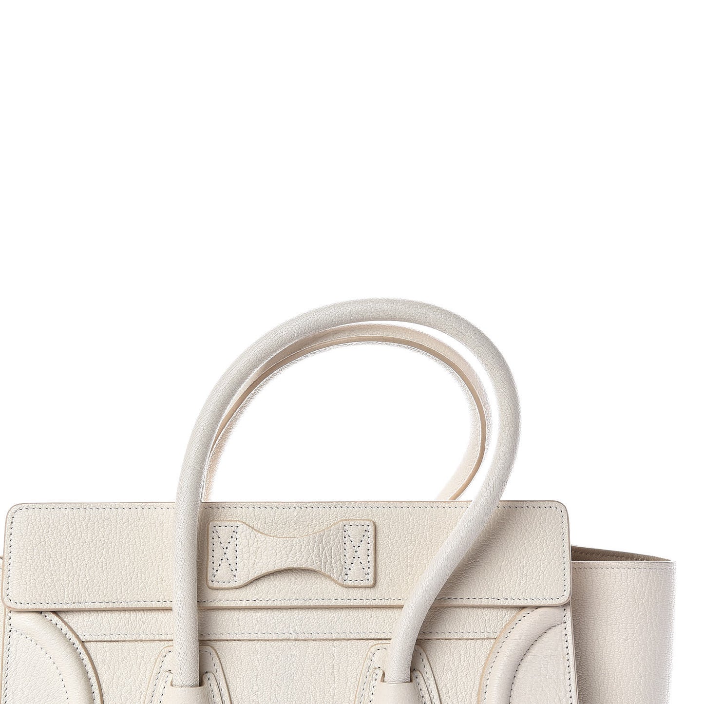 Goatskin Micro Luggage White