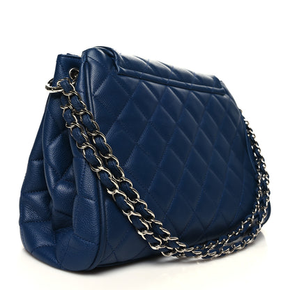 Chanel Caviar Quilted Timeless Accordion Flap Navy 3 of 12