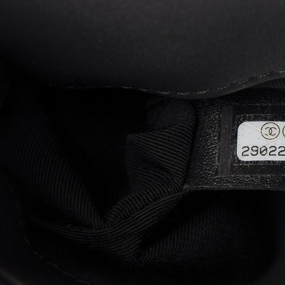 Chanel Calfskin Quilted Top Handle Flap Black 9 of 9