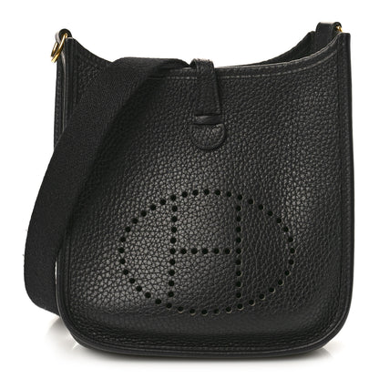 Hermes Taurillon Clemence Evelyne TPM Black 1 of 10