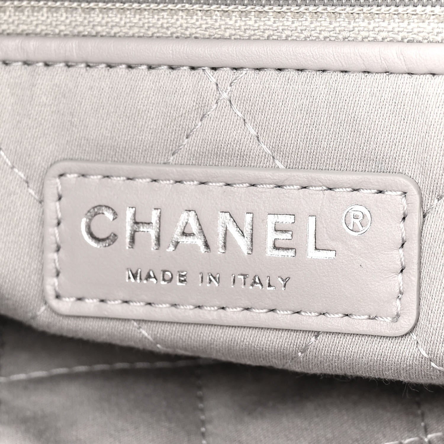 Chanel Shiny Calfskin Quilted Chanel 22 Light Grey 8 of 14