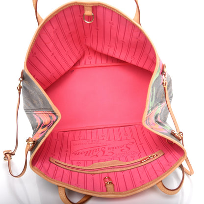 Louis Vuitton Monogram Roses Neverfull MM 5 of 10