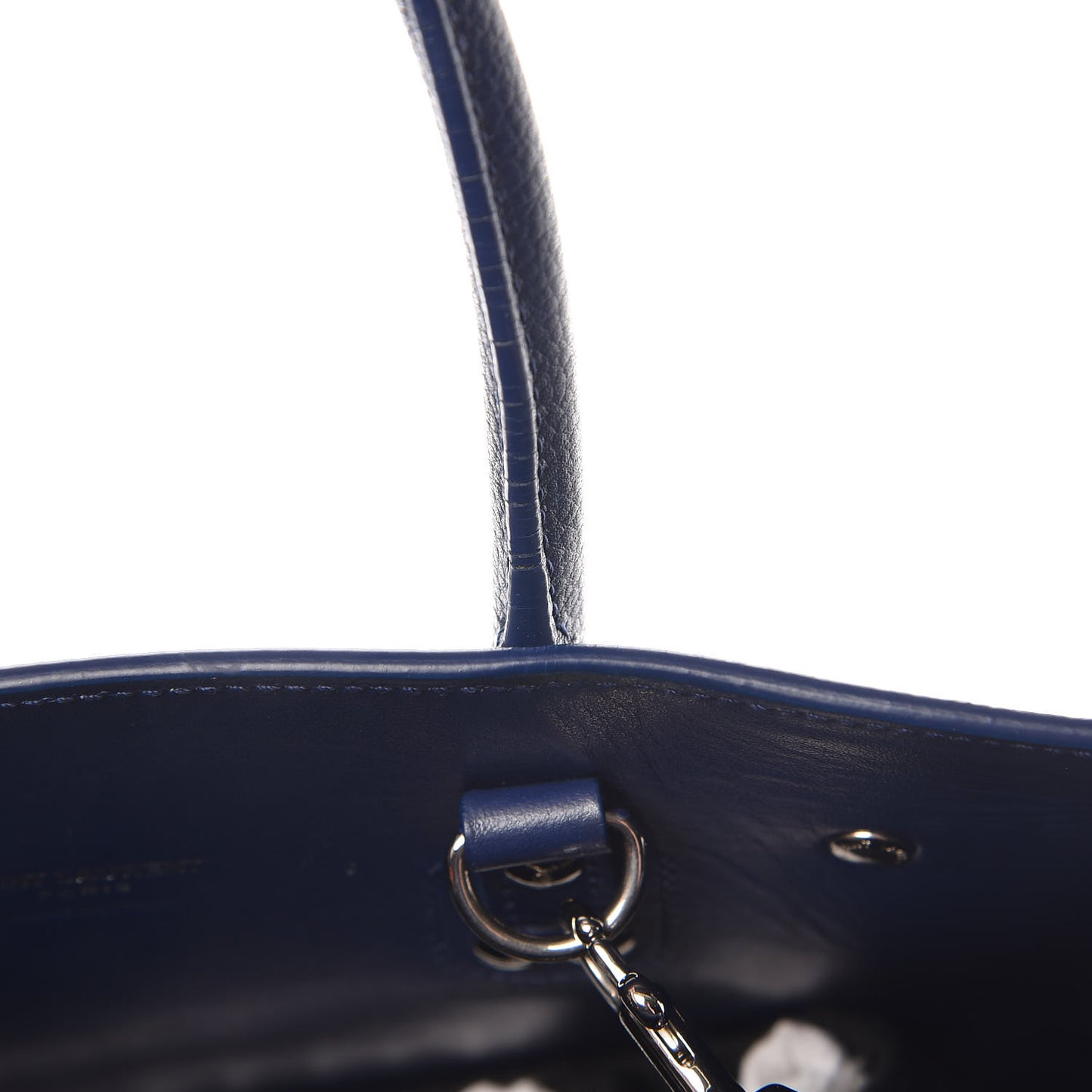 Grained Calfskin Baby Sac De Jour Marine