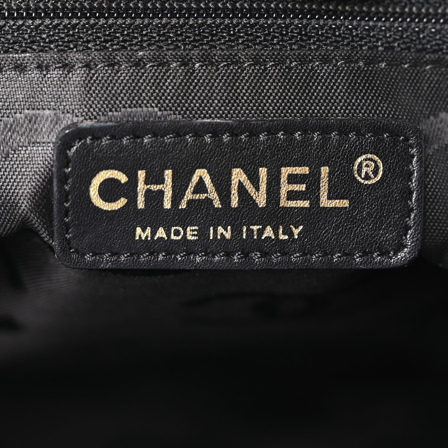 Caviar CC Stitched Medium Tote Black Black