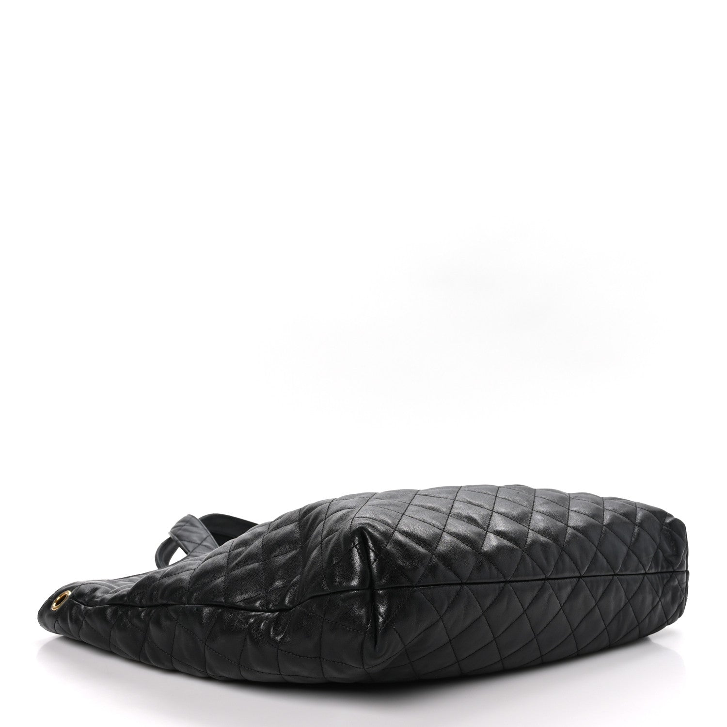 Saint Laurent Lambskin Quilted Maxi Icare Shopping Tote Black 4 of 11