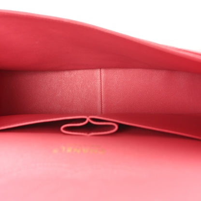 Chanel Caviar Quilted Jumbo Double Flap Dark Pink 5 of 9