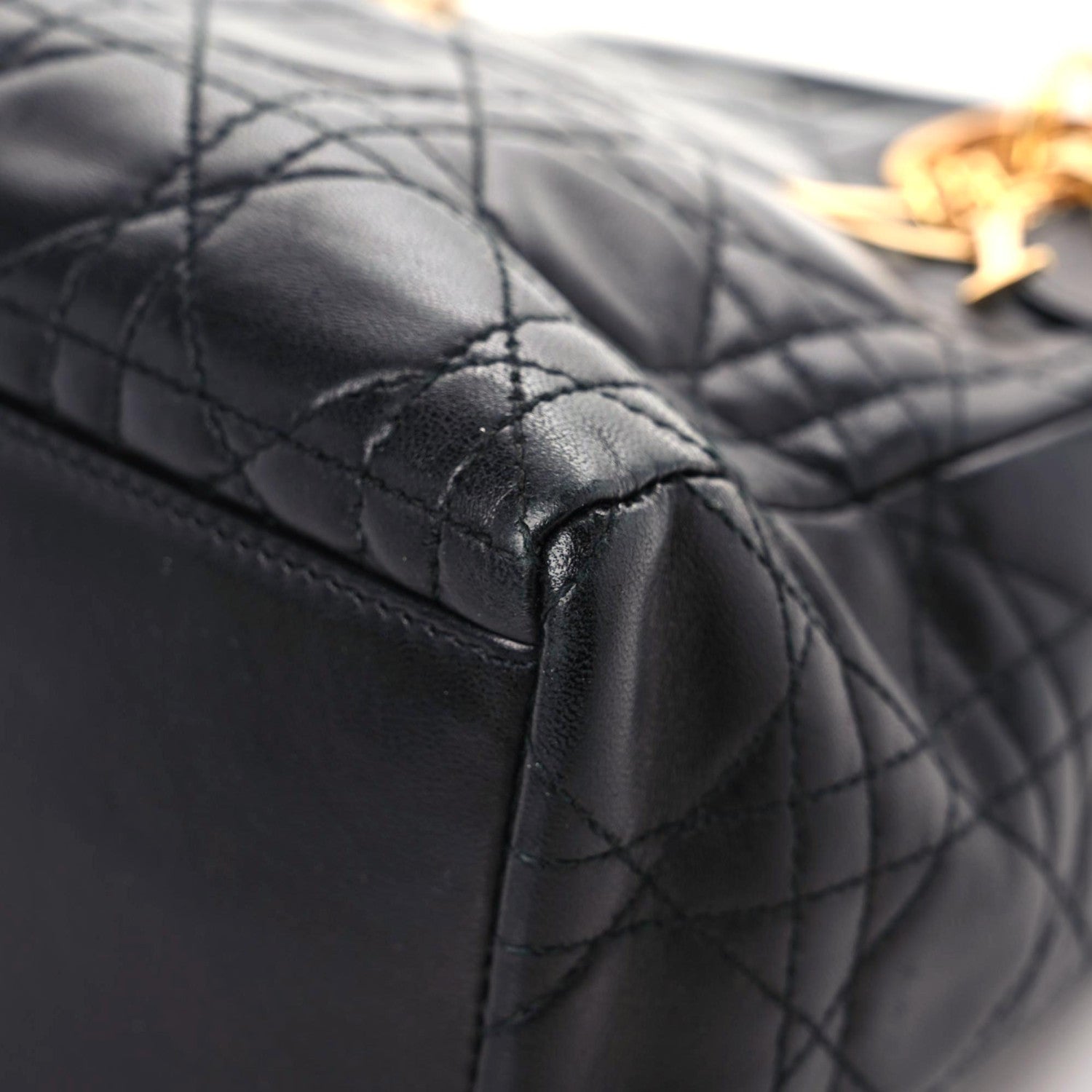 Christian Dior Lambskin Cannage Medium Lady Dior Black 5 of 15