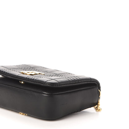 Burberry Lambskin Quilted Micro Lola Bag Black 9 of 11