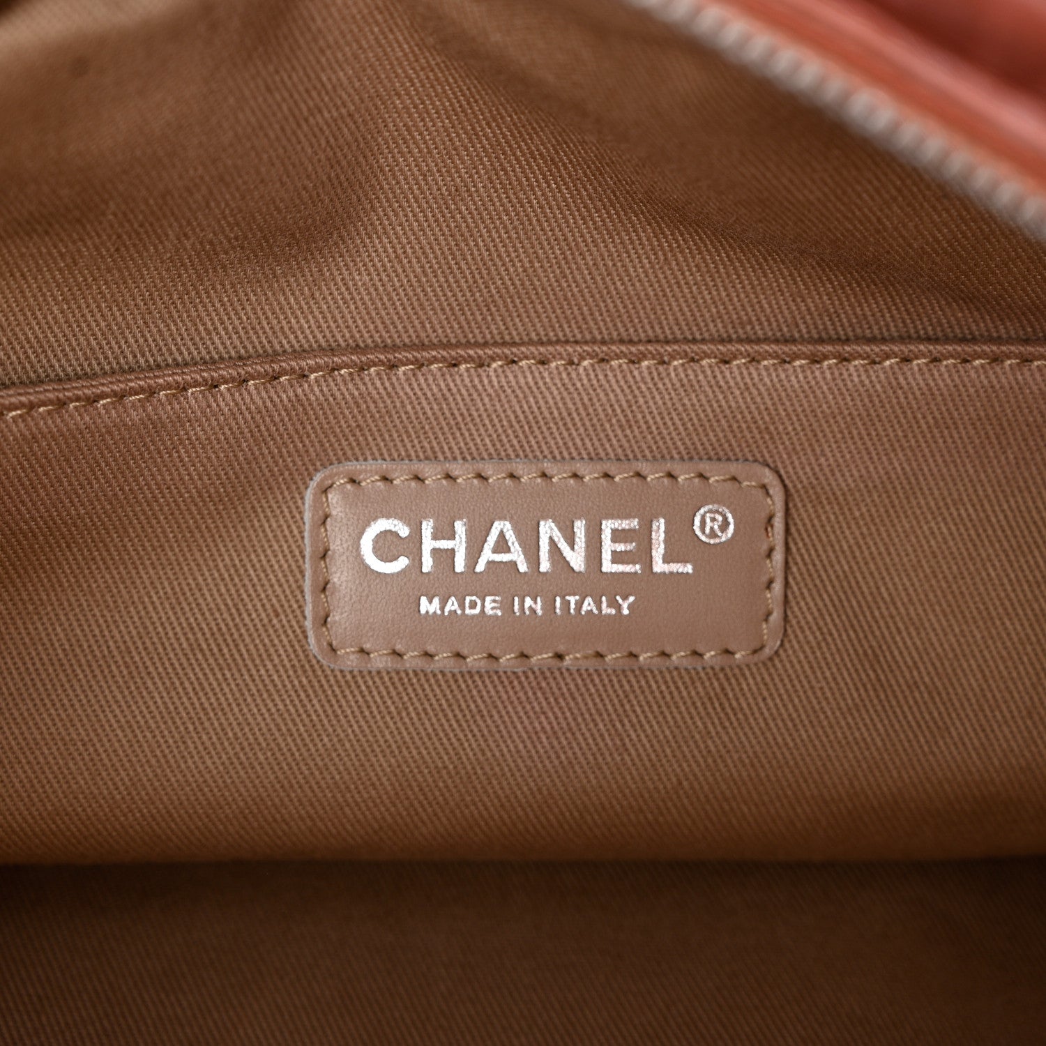 Chanel Distressed Lambskin Vintage Ligne Lady Braid Tote Brown 5 of 9