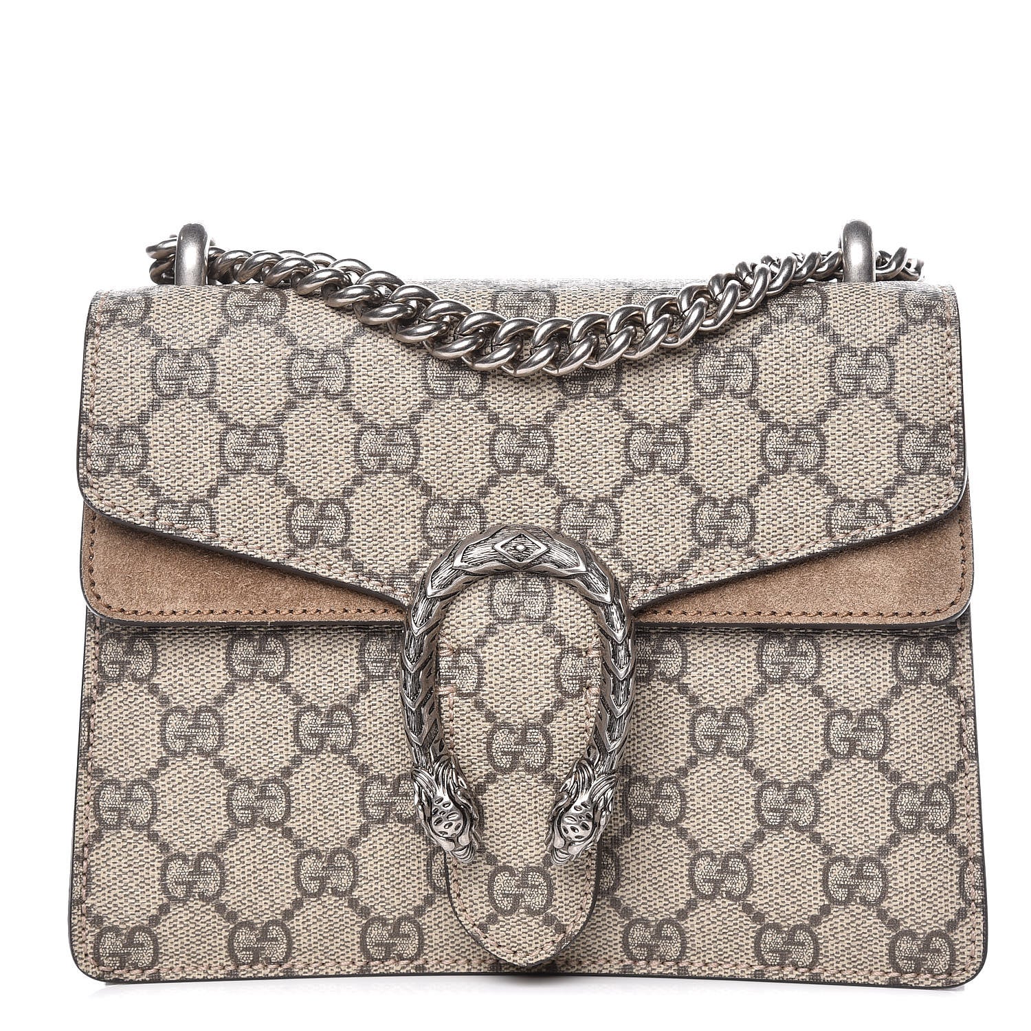 Gucci GG Supreme Monogram Mini Dionysus Shoulder Bag Taupe 1 of 12