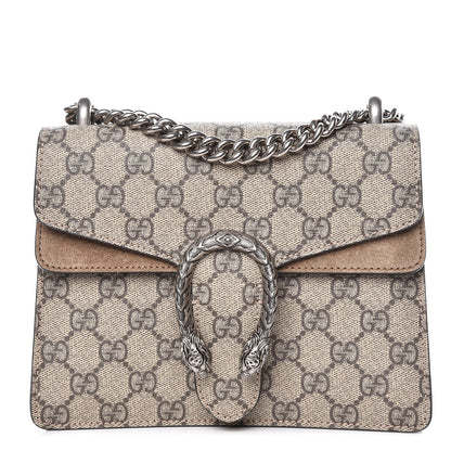 Gucci GG Supreme Monogram Mini Dionysus Shoulder Bag Taupe 1 of 12