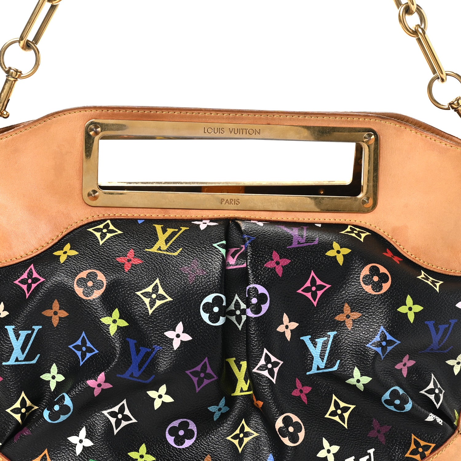 Louis Vuitton Monogram Multicolor Judy GM Black 7 of 9