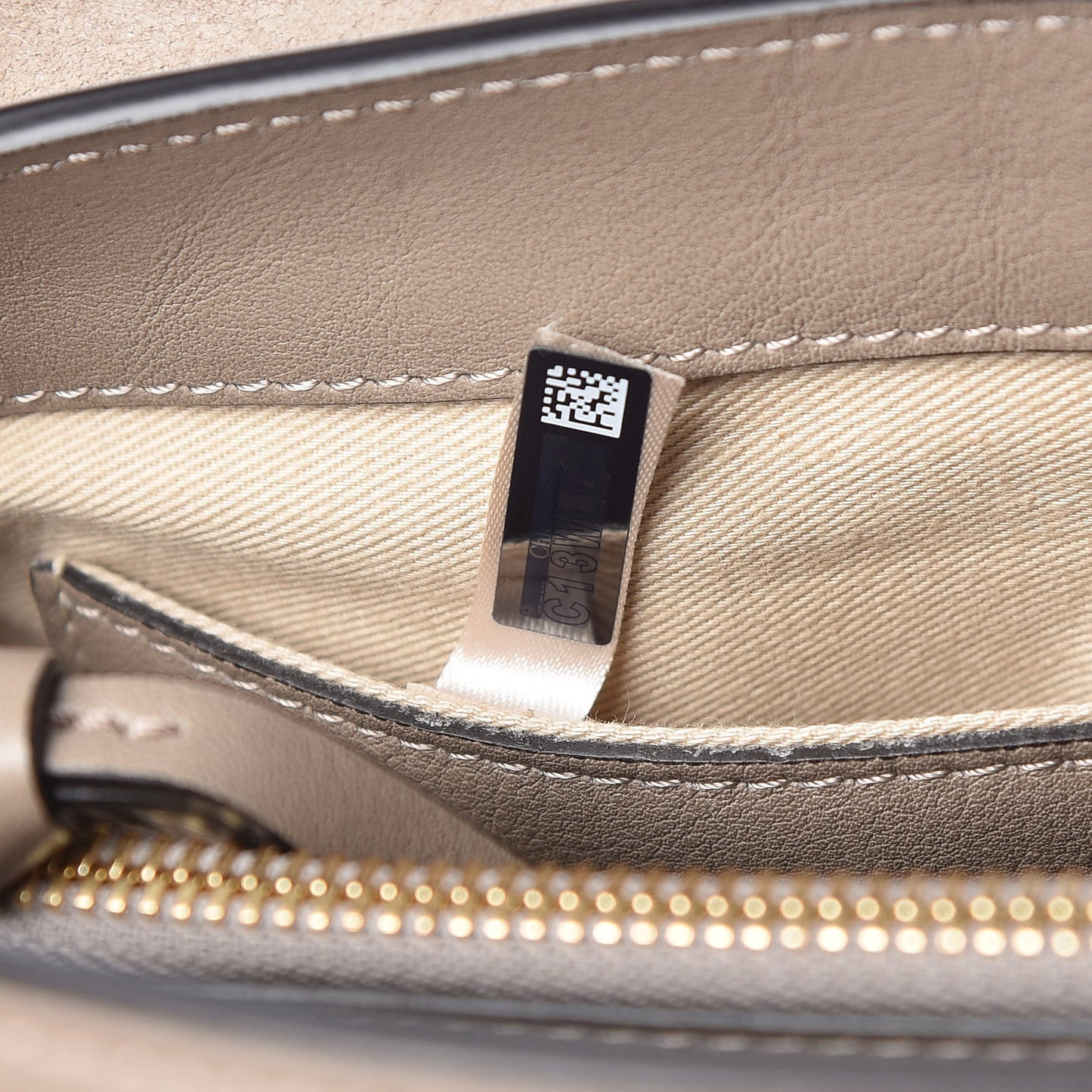 Calfskin Small Faye Day Shoulder Bag Motty Grey