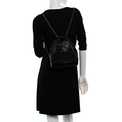 Chanel Aged Calfskin Quilted Small Gabrielle Backpack Black 2 of 10