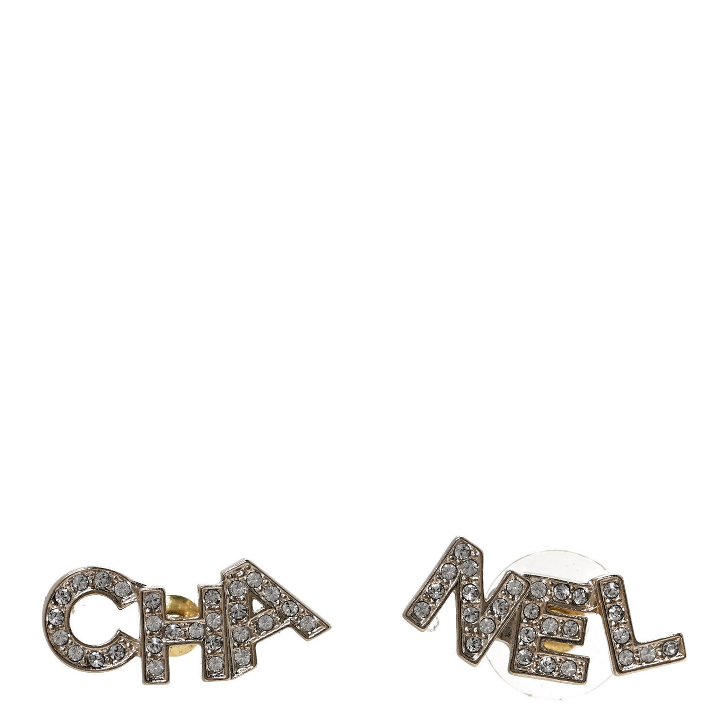 Crystal Pearl Signature Stud Earrings Gold