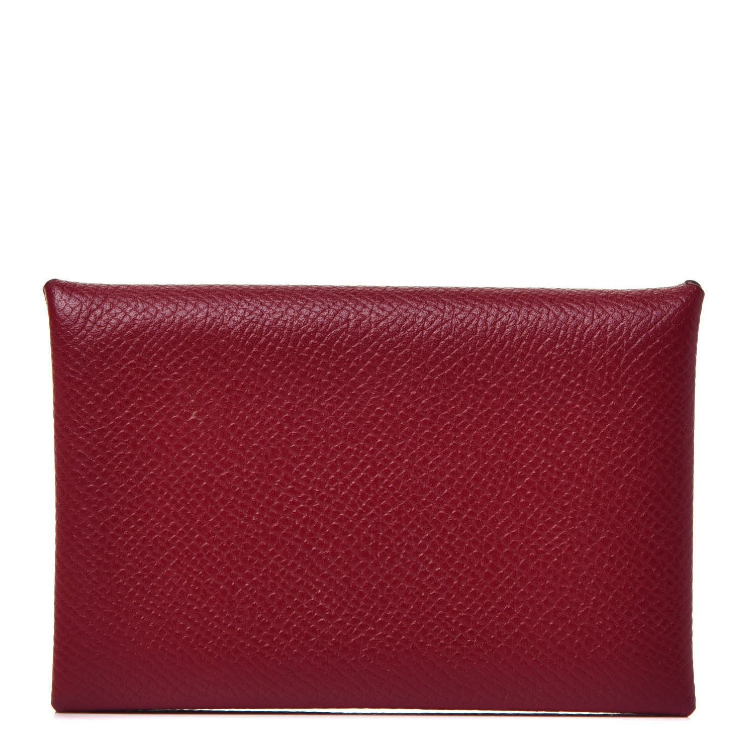 Hermes Epsom Calvi Card Case Rubis 1 of 7