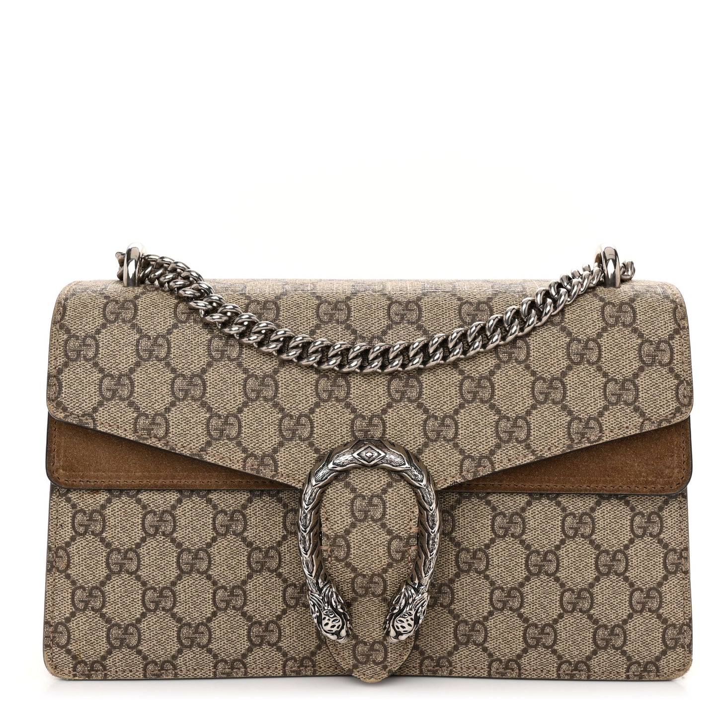 GG Supreme Monogram Small Dionysus Shoulder Bag Taupe